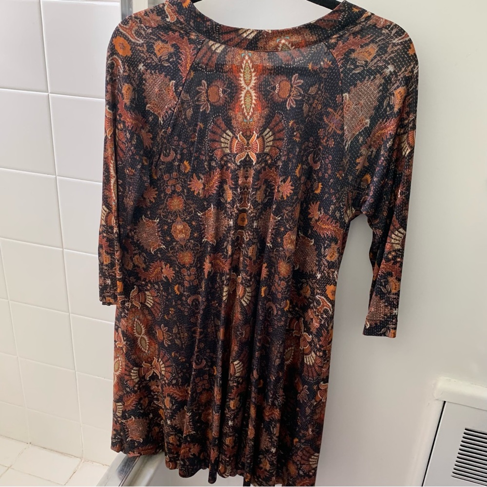 Free People 3/4 Sleeve Mini Dress